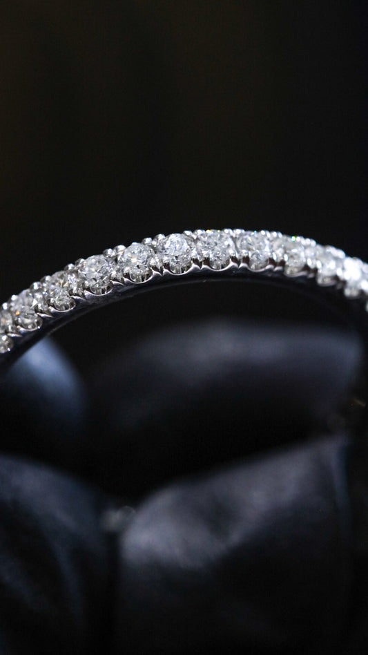 Diamond Eternity Band in 14K White Gold (G/H SI)