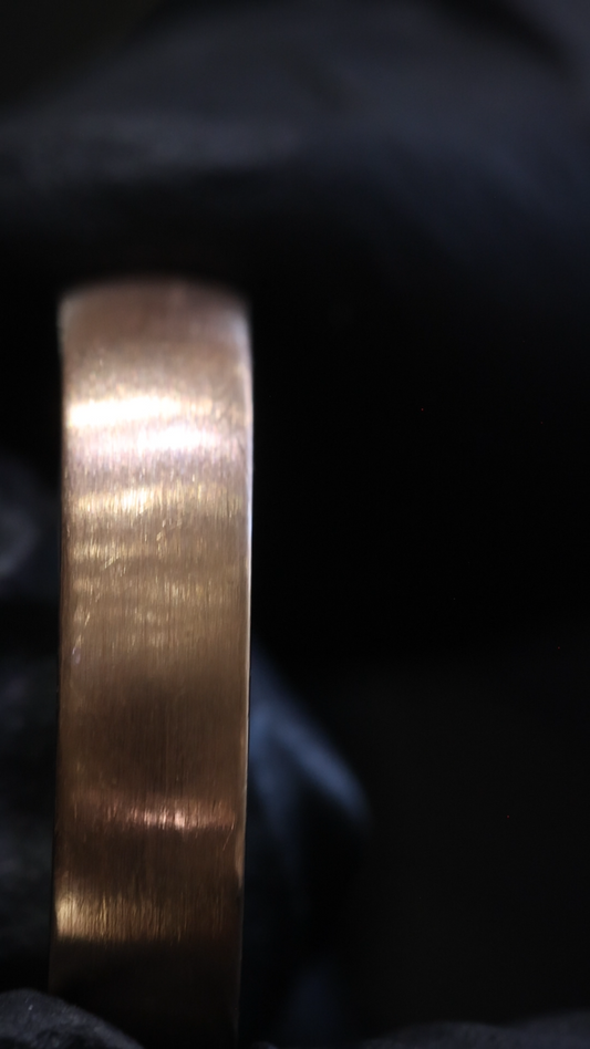 Men’s Classic Brushed Wedding Band in Rose Gold